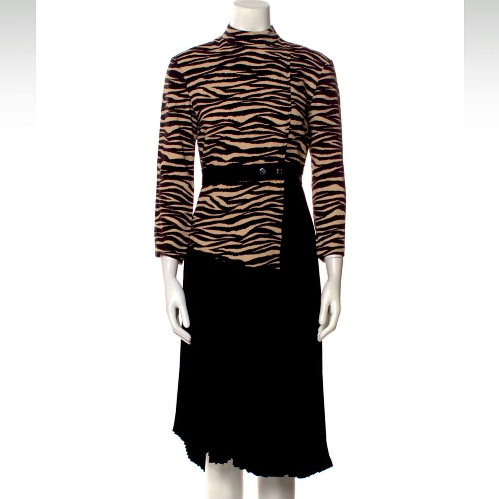 A.L.C 🐅 Animal print midi length beautiful dress. Great condition, Size XS (2)